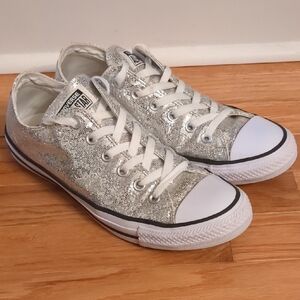 Converse Shimmering Silver Low-Tops